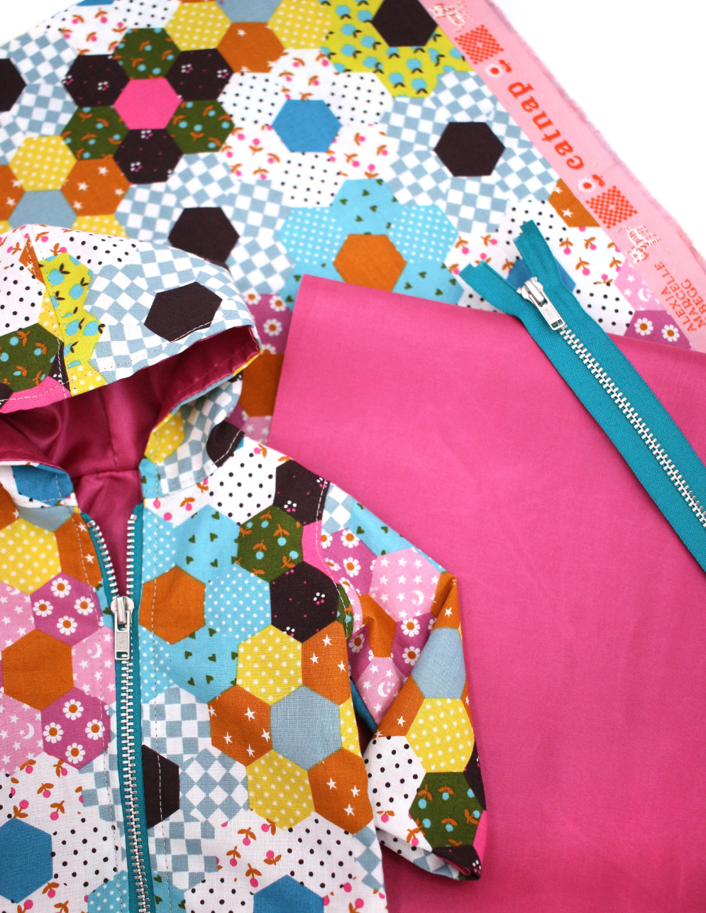 Pixie Faire Pixie Packs Pixie Packs Springtime Fun Jacket Flower Garden Hexies Pixie Faire