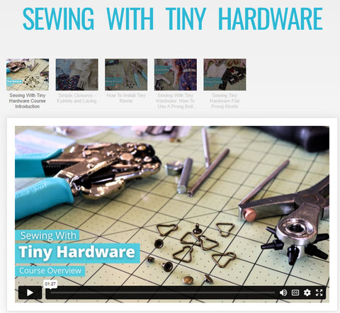 SWC Classes Sewing With Tiny Hardware Master Class Video Course Pixie Faire
