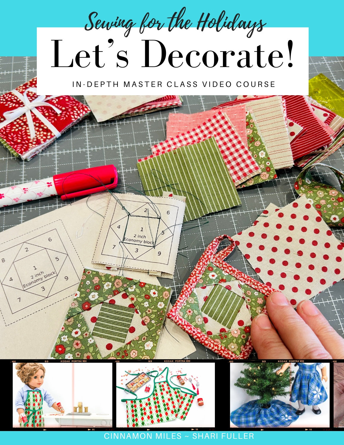 SWC Classes Sewing For The Holidays Let's Decorate! Dress Master Class Video Course Pixie Faire