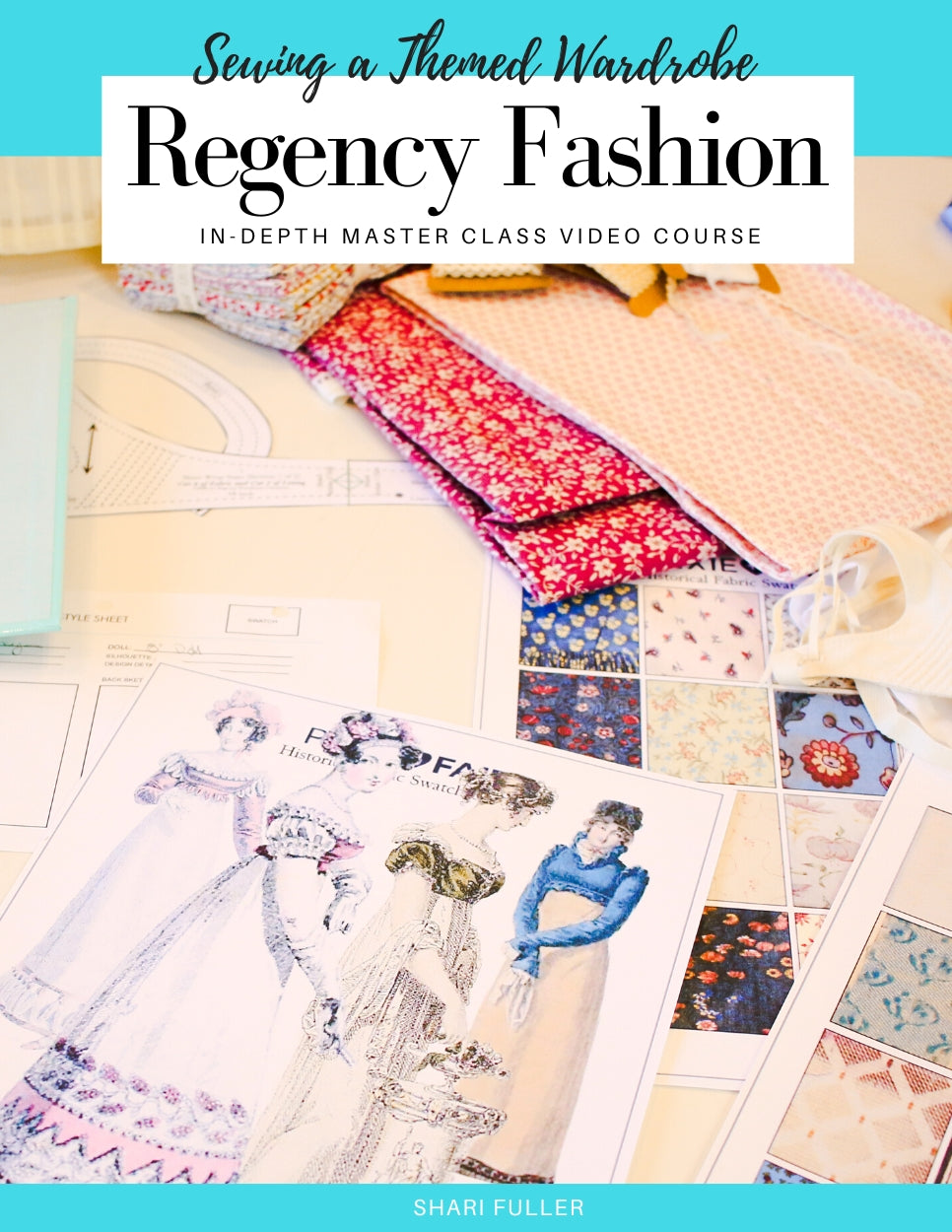 SWC Classes Sewing Regency Fashion  Master Class Video Course Pixie Faire