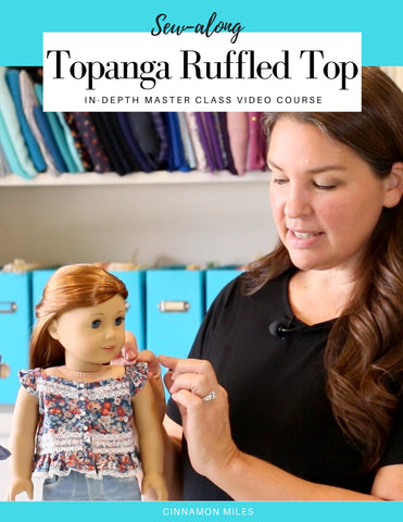 SWC Classes Sewing The Topanga Ruffled Top  Master Class Video Course Pixie Faire