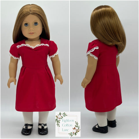 Eighteen Cotton Lane 18 Inch Historical Let's Send Our Love! 18" Doll Clothes Pattern Pixie Faire