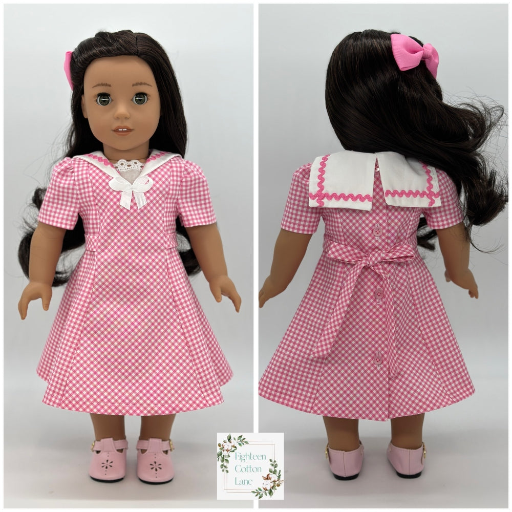 Eighteen Cotton Lane 18 Inch Historical Let's Salute the Navy! 18" Doll Clothes Pattern Pixie Faire