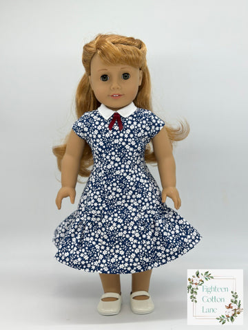 Eighteen Cotton Lane 18 Inch Historical Let's Put a Bow On It! 18" Doll Clothes Pattern Pixie Faire