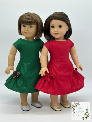 Eighteen Cotton Lane 18 Inch Historical Let's Put a Bow On It! 18" Doll Clothes Pattern Pixie Faire