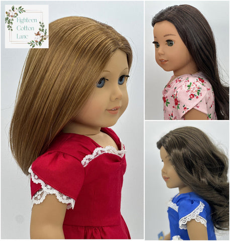 Eighteen Cotton Lane 18 Inch Historical Let's Send Our Love! 18" Doll Clothes Pattern Pixie Faire