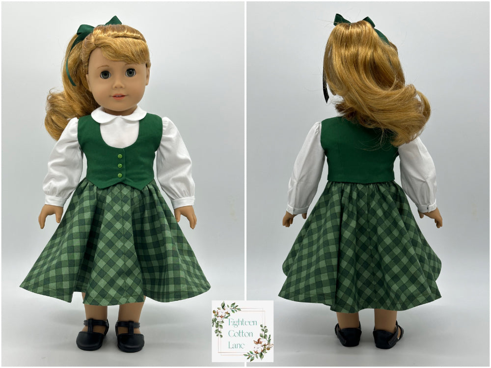 Eighteen Cotton Lane 18 Inch Historical Let's Go to Glee Club! 18" Doll Clothes Pattern Pixie Faire