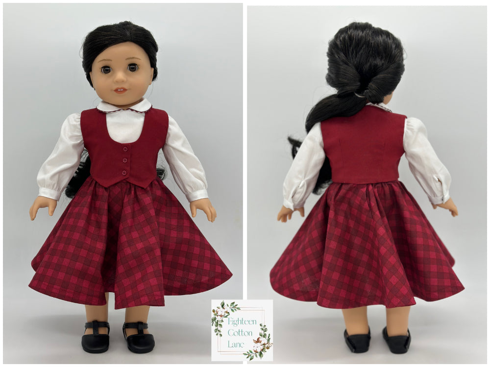 Eighteen Cotton Lane 18 Inch Historical Let's Go to Glee Club! 18" Doll Clothes Pattern Pixie Faire