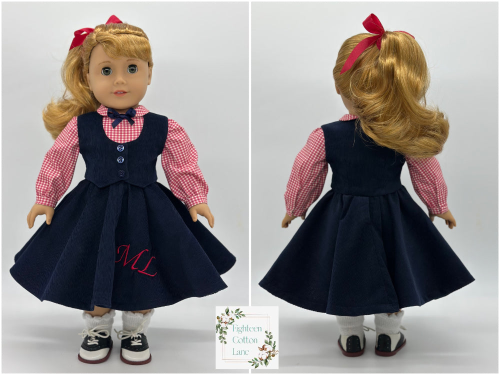 Eighteen Cotton Lane 18 Inch Historical Let's Go to Glee Club! 18" Doll Clothes Pattern Pixie Faire
