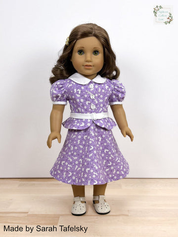 Eighteen Cotton Lane 18 Inch Historical Let's Be Friends! 18" Doll Clothes Pattern Pixie Faire