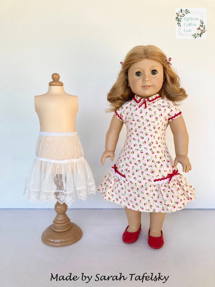 Eighteen Cotton Lane 18 Inch Historical Let's Put a Bow On It! 18" Doll Clothes Pattern Pixie Faire