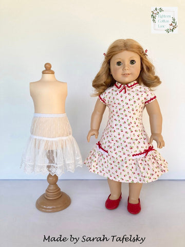 Eighteen Cotton Lane 18 Inch Historical Let's Put a Bow On It! 18" Doll Clothes Pattern Pixie Faire