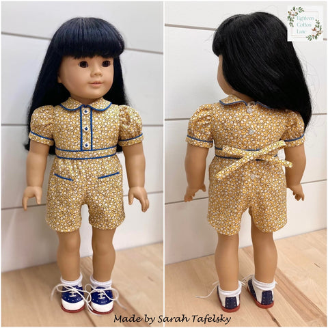 Eighteen Cotton Lane 18 Inch Historical Let's Plant a Victory Garden! 18" Doll Clothes Pattern Pixie Faire