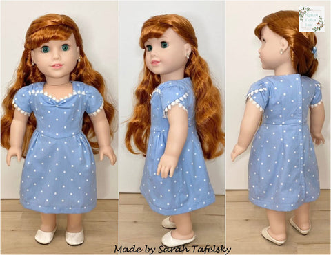 Eighteen Cotton Lane 18 Inch Historical Let's Send Our Love! 18" Doll Clothes Pattern Pixie Faire