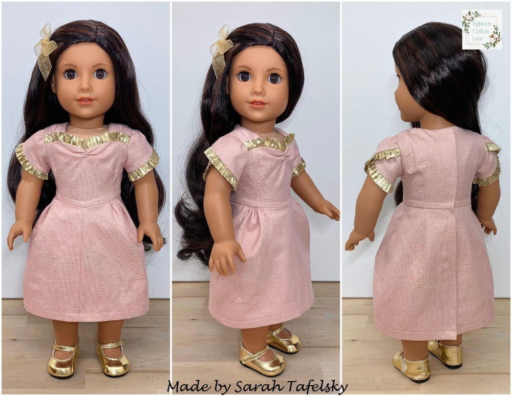 Eighteen Cotton Lane 18 Inch Historical Let's Send Our Love! 18" Doll Clothes Pattern Pixie Faire