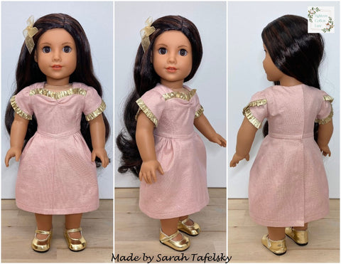 Eighteen Cotton Lane 18 Inch Historical Let's Send Our Love! 18" Doll Clothes Pattern Pixie Faire