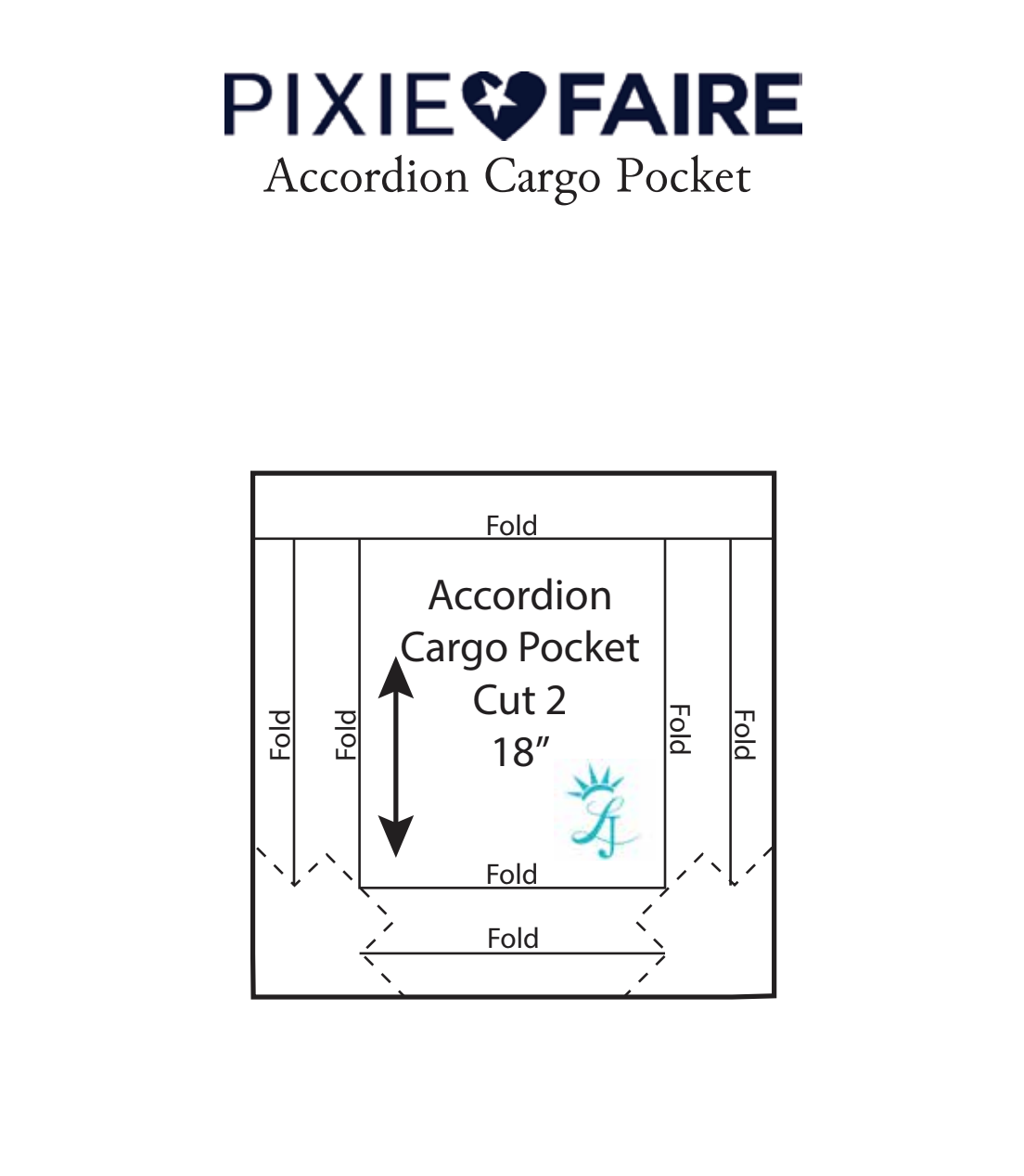 SWC 18 Inch Modern SWC July Bonus! Accordion Pocket Pixie Faire