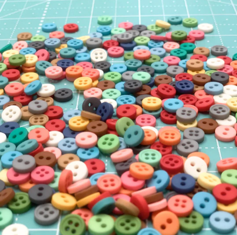 Pixie Faire Pixie Packs Lori Holt Cute Little Buttons 1/4" Bulk Package 300 Count Pixie Faire