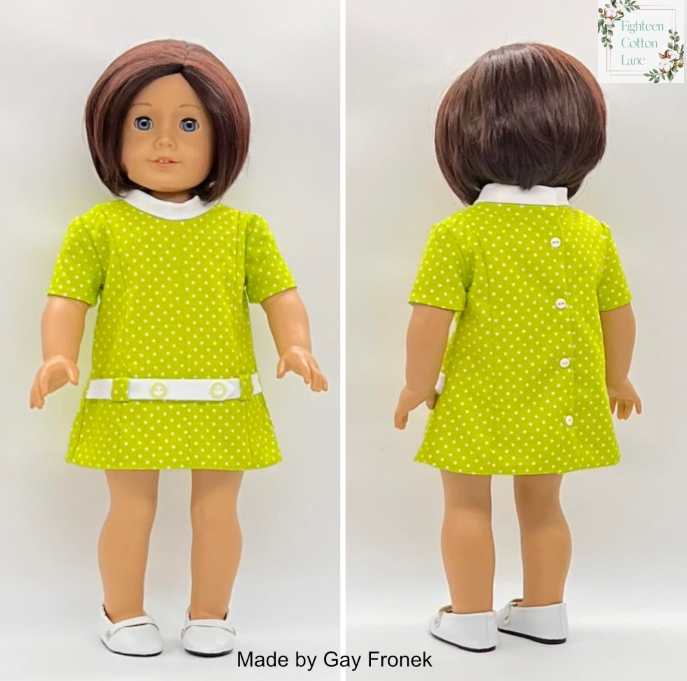 Eighteen Cotton Lane 18 Inch Historical Let's Go Downtown! 18" Doll Clothes Pattern Pixie Faire