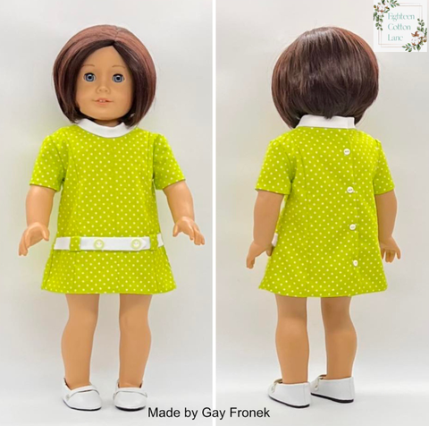 Eighteen Cotton Lane 18 Inch Historical Let's Go Downtown! 18" Doll Clothes Pattern Pixie Faire