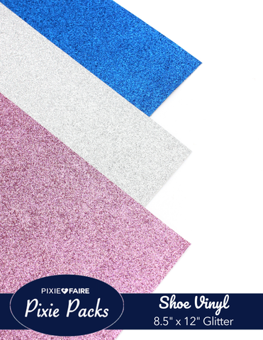 Pixie Faire Pixie Packs Pixie Packs Shoe and Boot Vinyl - Glitter Silver Royal Lavender Pixie Faire