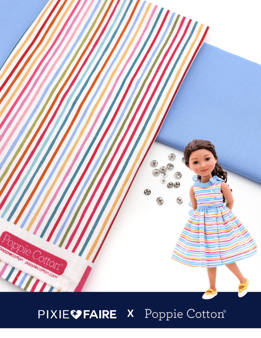 Pixie Faire Pixie Packs Pixie Pack Side Tie Collar Dress - Poppie Cotton Pixie Faire