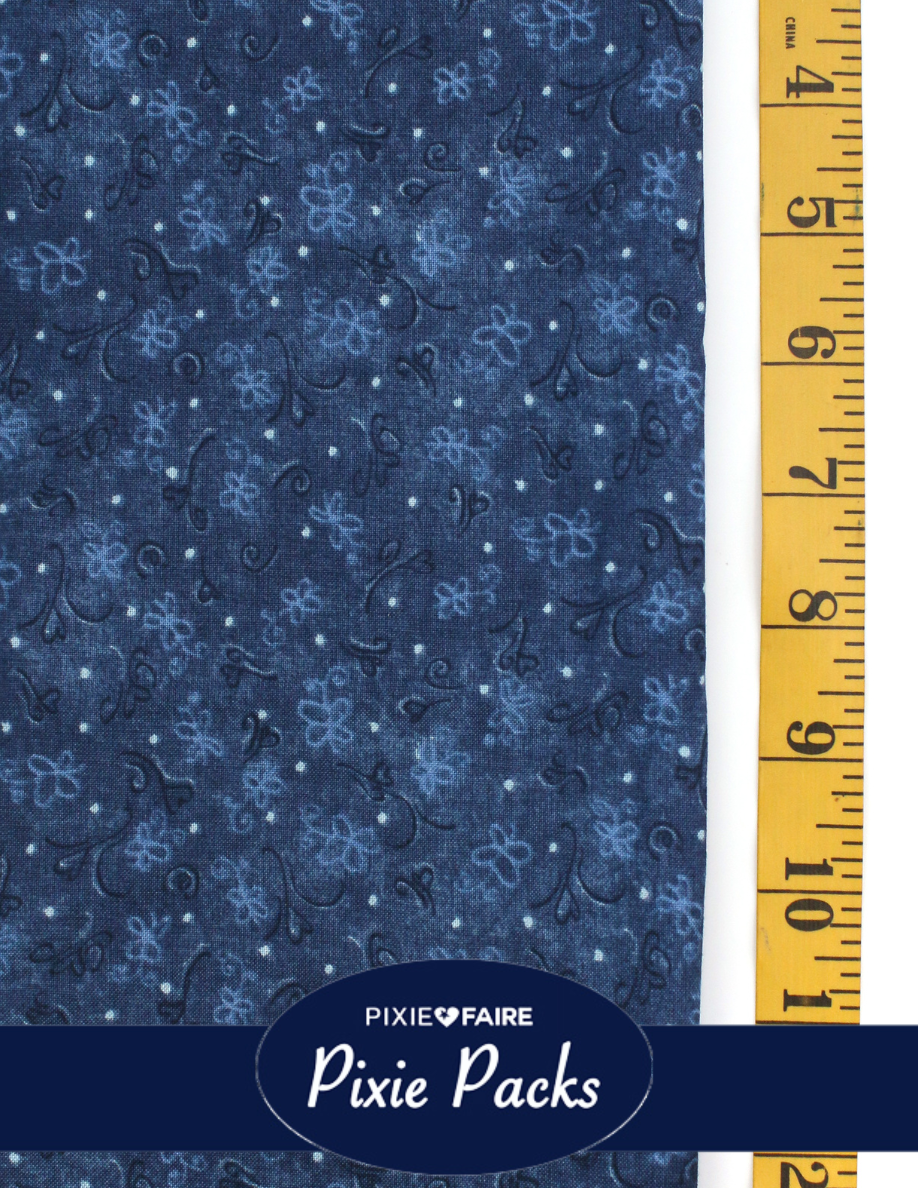 Pixie Faire Pixie Packs Limited Edition Pixie Pack Navy Swirls & Butterflies Siesta Beach Romper Kit Pixie Faire
