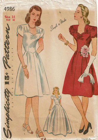 Eighteen Cotton Lane 18 Inch Historical Let's Send Our Love! 18" Doll Clothes Pattern Pixie Faire