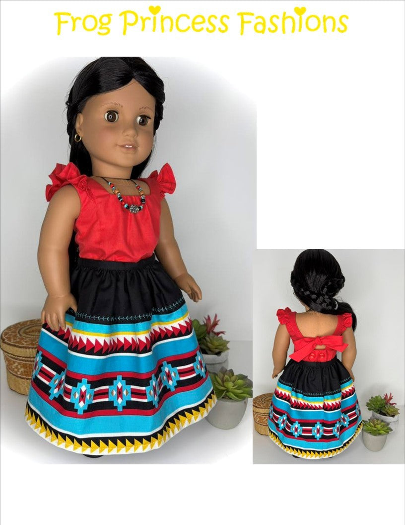 Frog Princess Fashions 18 Inch Modern Lovely Lemons Top 18" Doll Clothes Pattern Pixie Faire