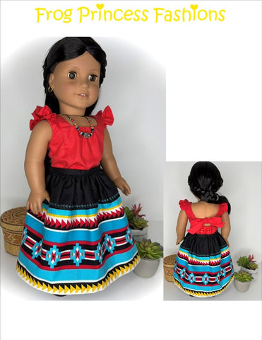 Frog Princess Fashions 18 Inch Modern Lovely Lemons Top 18" Doll Clothes Pattern Pixie Faire