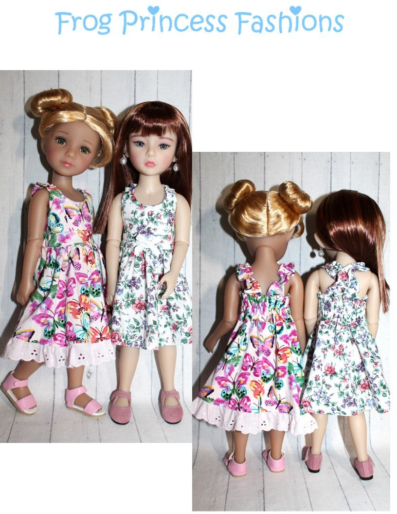 Frog Princess Fashions Ruby Red Fashion Friends Summertime Blues Sundress Doll Clothes Pattern for 15" Ruby Red Fashion Friends Pixie Faire
