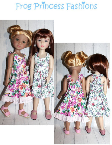Frog Princess Fashions Ruby Red Fashion Friends Summertime Blues Sundress Doll Clothes Pattern for 15" Ruby Red Fashion Friends Pixie Faire