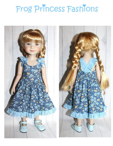 Frog Princess Fashions Ruby Red Fashion Friends Summertime Blues Sundress Doll Clothes Pattern for 15" Ruby Red Fashion Friends Pixie Faire
