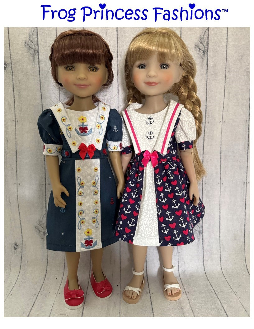 Frog Princess Fashions Ruby Red Fashion Friends The Saylor Dress Doll Clothes Pattern For 15" Ruby Red Fashion Friends™ Pixie Faire
