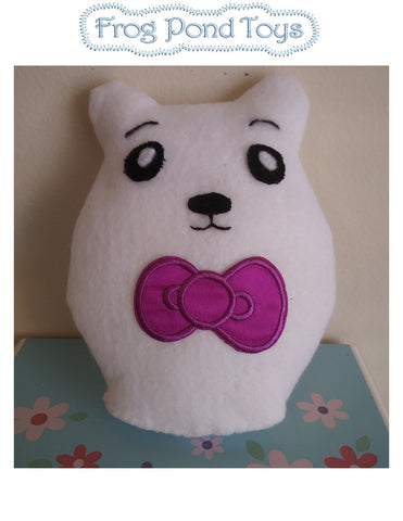 Frog Pond Toys Cloth doll Three Squishy Polar Bears Soft Doll Pattern Pixie Faire