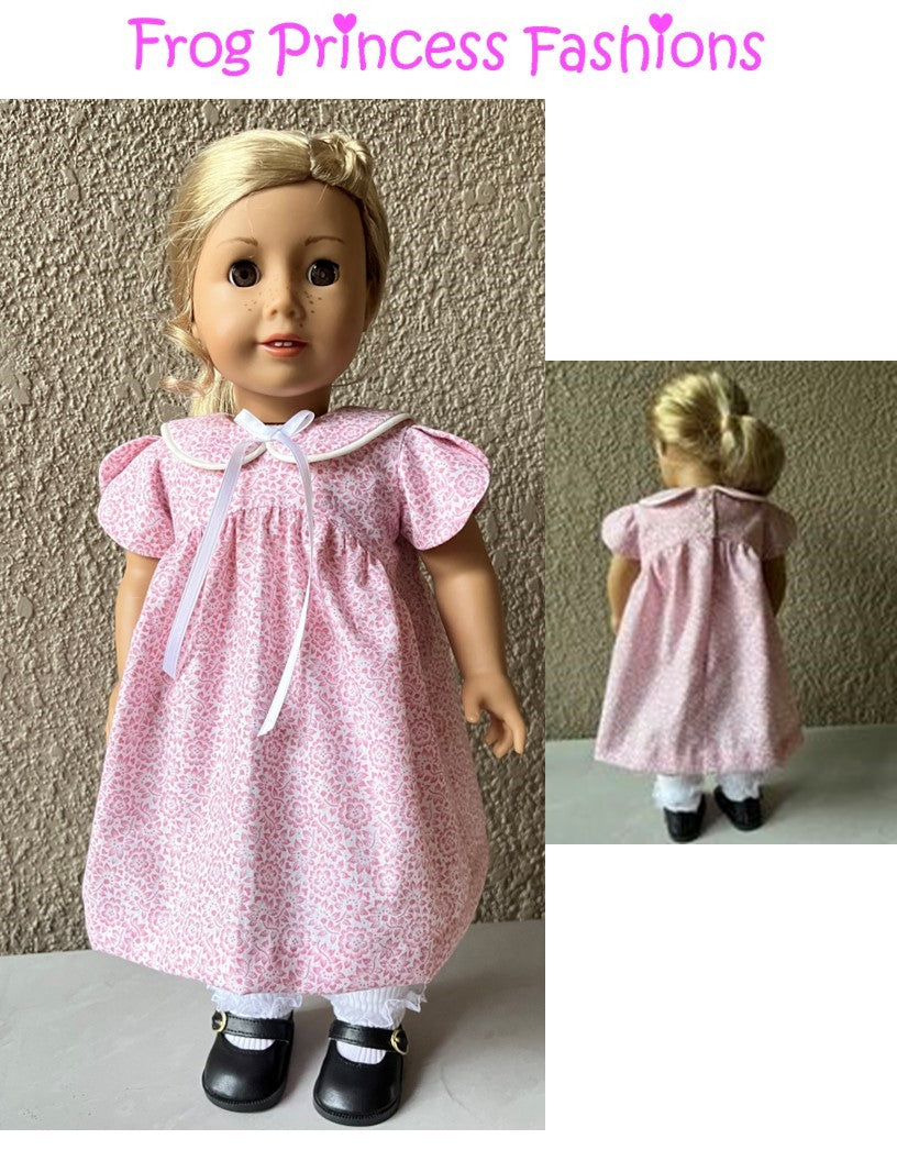 Frog Princess Fashions 18 Inch Historical Easter Finery 18" Doll Clothes Pattern Pixie Faire