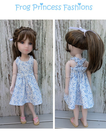 Frog Princess Fashions Ruby Red Fashion Friends Summertime Blues Sundress Doll Clothes Pattern for 15" Ruby Red Fashion Friends Pixie Faire