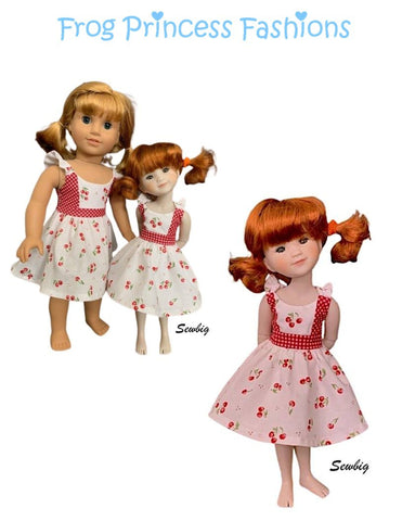 Frog Princess Fashions Ruby Red Fashion Friends Summertime Blues Sundress Doll Clothes Pattern for 15" Ruby Red Fashion Friends Pixie Faire