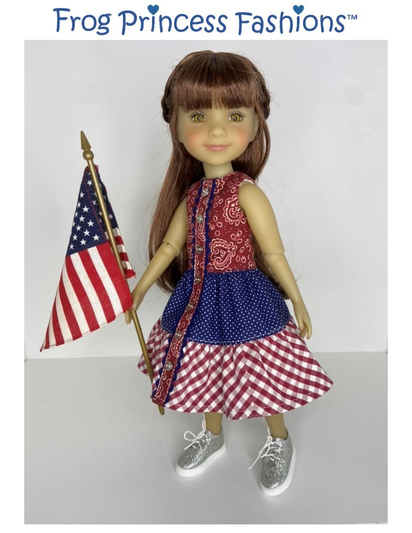 Frog Princess Fashions Ruby Red Fashion Friends Happy Tiers Dress Doll Clothes Pattern For 15" Ruby Red Fashion Friends® Pixie Faire