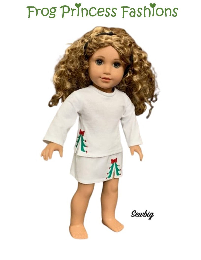 Frog Princess Fashions 18 Inch Modern Side Bow Tunic 18" Doll Clothes Pattern Pixie Faire