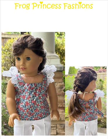 Frog Princess Fashions 18 Inch Modern Lovely Lemons Top 18" Doll Clothes Pattern Pixie Faire
