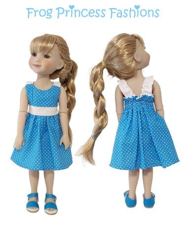 Frog Princess Fashions Ruby Red Fashion Friends Summertime Blues Sundress Doll Clothes Pattern for 15" Ruby Red Fashion Friends Pixie Faire