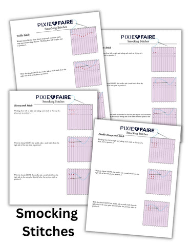 SWC Classes SWC Smocking Stitches Supplement Pixie Faire