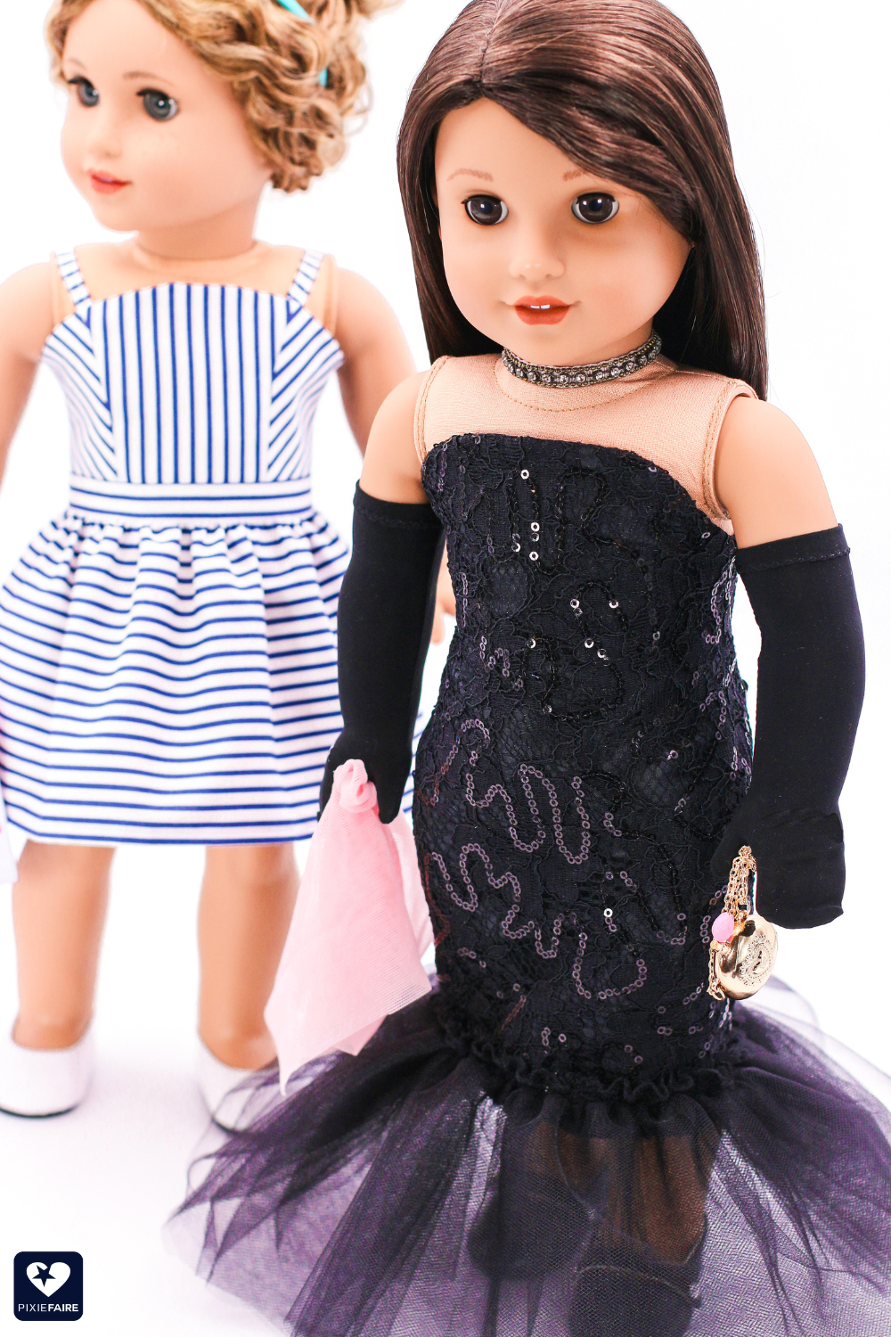 Eden Ava 18 Inch Modern Spotlight Solo Gown 18" Doll Clothes Pattern Pixie Faire