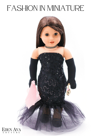 Eden Ava 18 Inch Modern Spotlight Solo Gown 18" Doll Clothes Pattern Pixie Faire