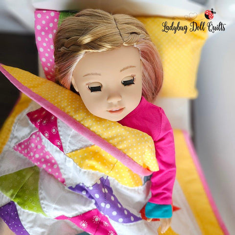 Ladybug Doll Quilts Quilt Spring Migration 18" Doll Quilt Pattern Pixie Faire