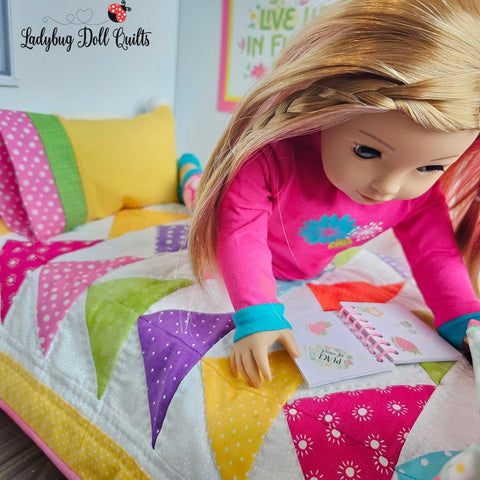 Ladybug Doll Quilts Quilt Spring Migration 18" Doll Quilt Pattern Pixie Faire