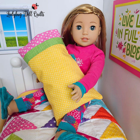 Ladybug Doll Quilts Quilt Spring Migration 18" Doll Quilt Pattern Pixie Faire