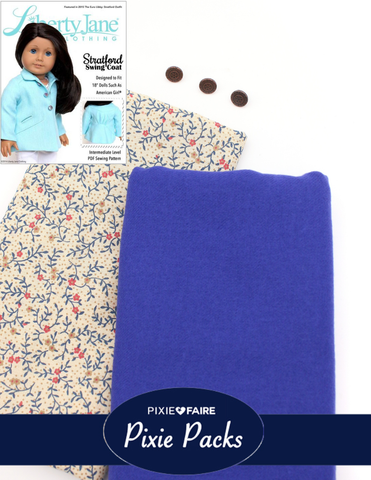 Pixie Faire Pixie Packs Limited Edition Stratford Swing Coat Royal Pixie Pack Pixie Faire