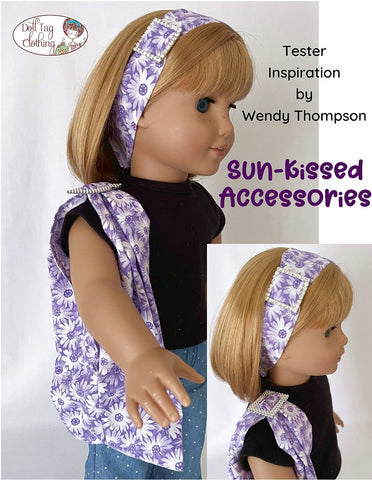 Doll Tag Clothing 18 Inch Modern Sun-Kissed Accessories 18" Doll Clothes Pattern Pixie Faire